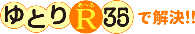 ゆとりR35で解決!!